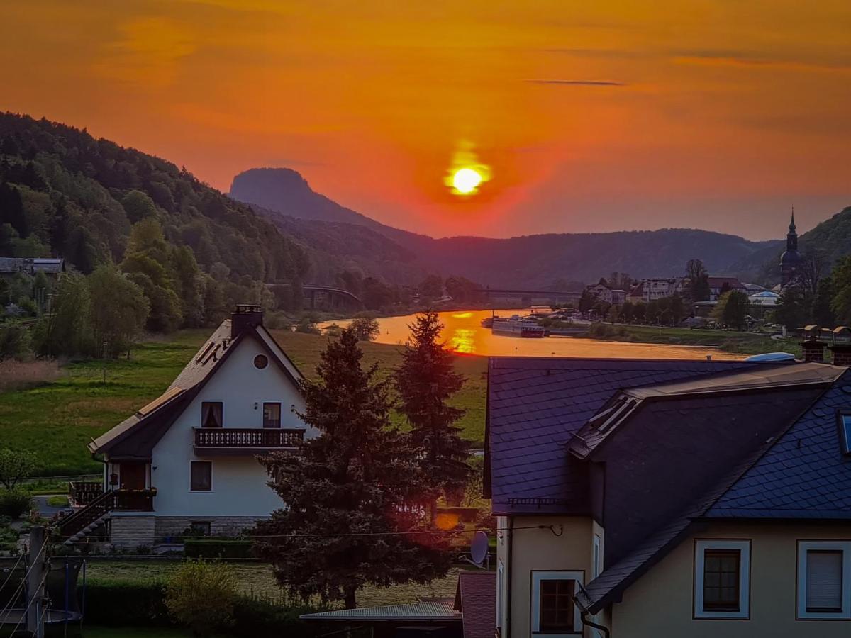 Ferienappartements Elbaussicht - Krippen Bad Schandau Eksteriør bilde